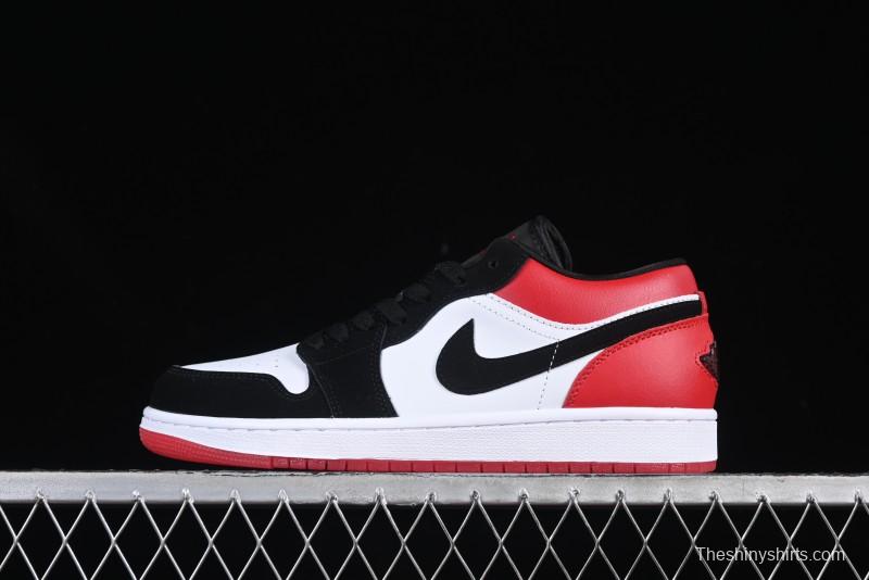 Nike Air Jordan 1 Low "White Black Gym Red" Retro Casual Sneakers - IB8971-106