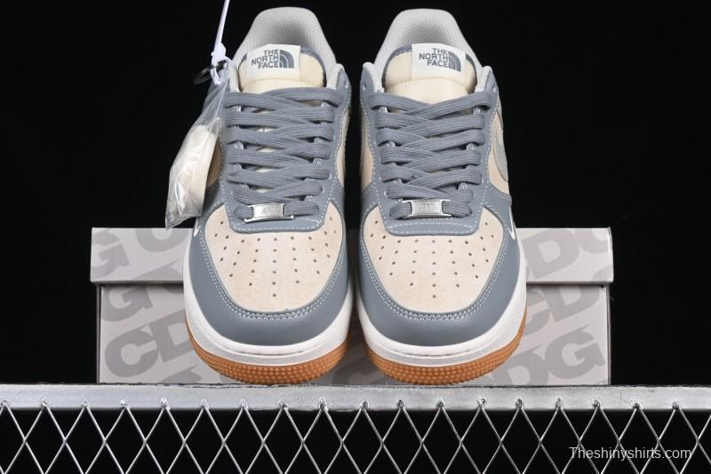 Nike Air Force 1 '07 Low The North Face Collaboration Light Blue Gum Sole Low-Top Casual Sneakers - DM6688-022