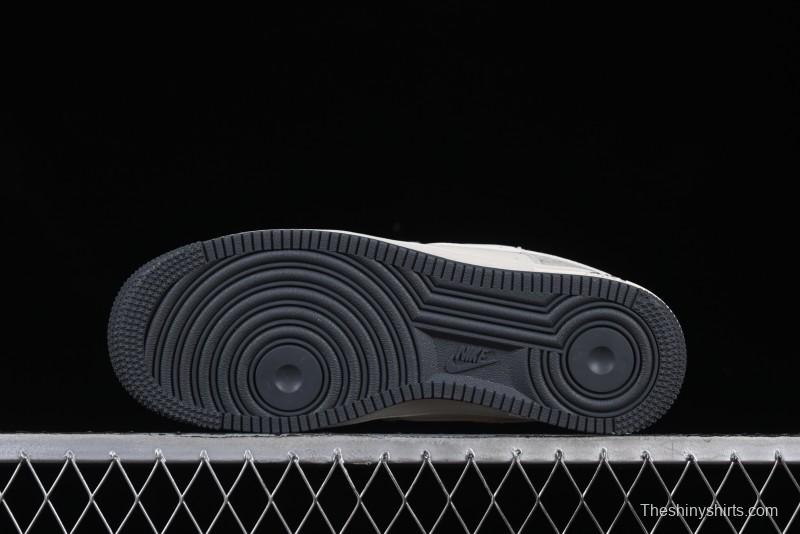 Nike Air Force 1 '07 Low Gucci Collaboration Smoke Gray Drawstring Casual Sneakers - SJ1198-105