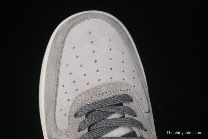 Nike Air Force 1 '07 Low Violent Bear Collaboration Grey Embroidered Swoosh Low-Top Casual Sneakers - KK1988-047