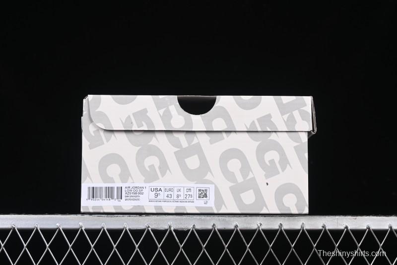 Nike Travis Scott x Fragment Design x Air Jordan 1 Low OG SP AJ1 Retro Sneakers with Unique Collaboration Details - XZ5158-002