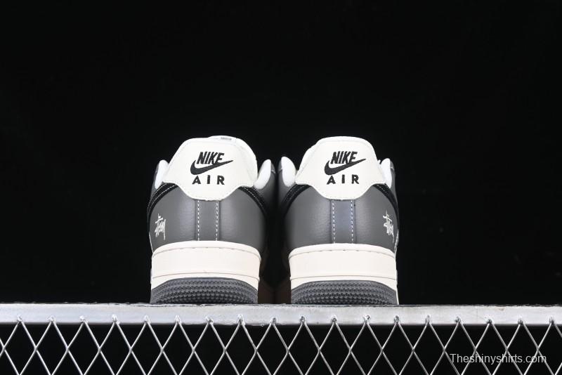 Nike Air Force 1 '07 Low Stussy Collaboration - Nebula Grey Low-Top Casual Sneakers - XZ3328-168