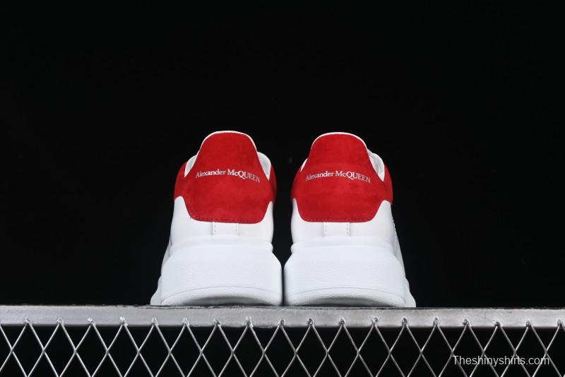 Alexander McQueen Oversized Sneakers with Red Suede Heel Detail - D.E5