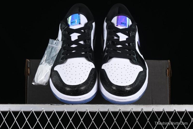 Nike Air Jordan 1 Low Golf AJ1 Retro Golf Shoes with Laser Patent Leather and Double Hook Design - FZ4159-100