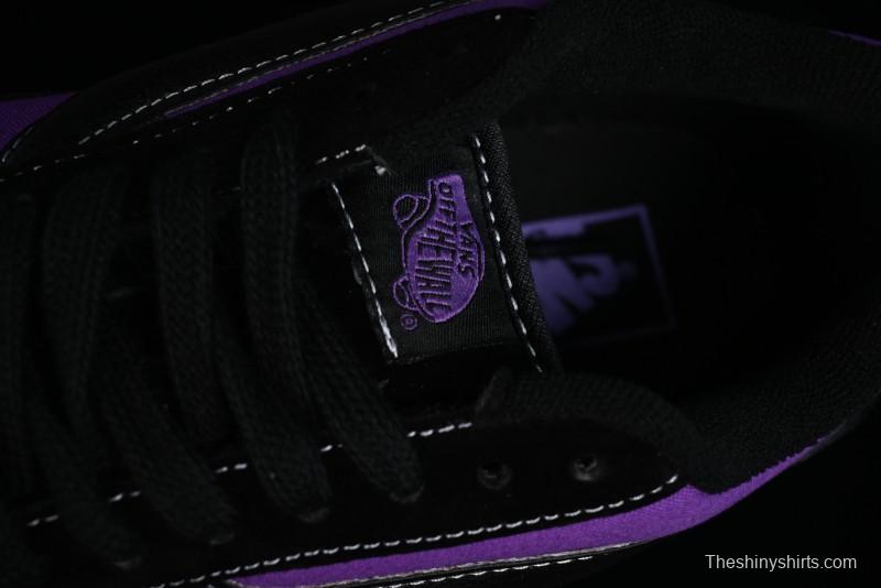 Vans Classics Knu Skool Black Purple Slip-On Shoes - VN0009QCSWE