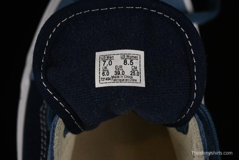 Vans Sk8-Mid Reissue 83 High-End Blue Suede Retro Skate Shoes - VN000CQDDWR