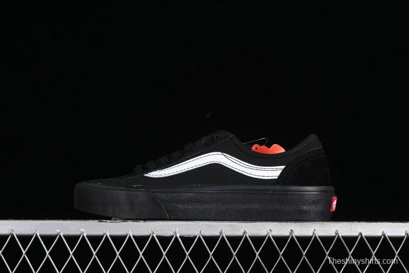 Vans Style 36 SF All Black Skate Shoes with Killer Whale Half-Toe Cap Design - VN0A3MVLB8C