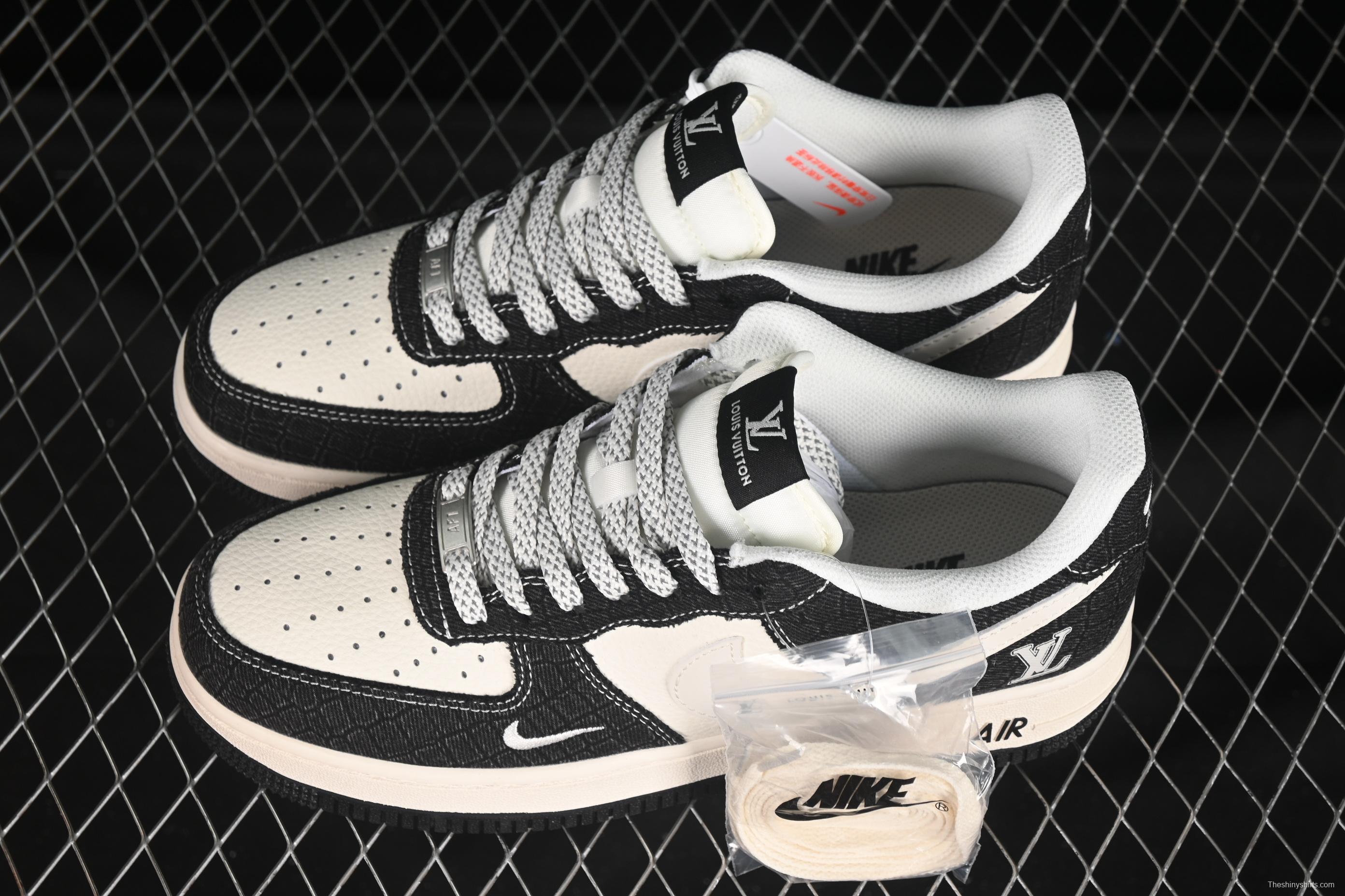 Nike Air Force 1 '07 Low LV Collaboration Denim Black Casual Sneakers - XS1958-550