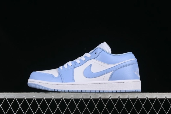 Nike Air Jordan 1 Low AJ1 White Blue Casual Sneakers - DC0774-142