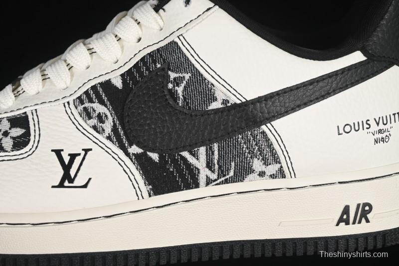 Nike Air Force 1 '07 Low LV Collaboration Cream Black Casual Sneakers - BZ6808-103