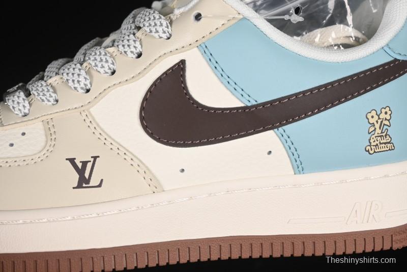 Nike Air Force 1 '07 Low LV Collaboration Summer Blue Casual Sneakers - JJ2508-702