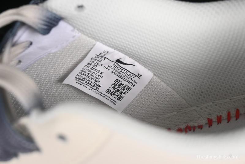 Nike Air Force 1 '07 Low Supreme Collaboration Dual-Tone Grey Print Casual Sneakers - HH7518-077