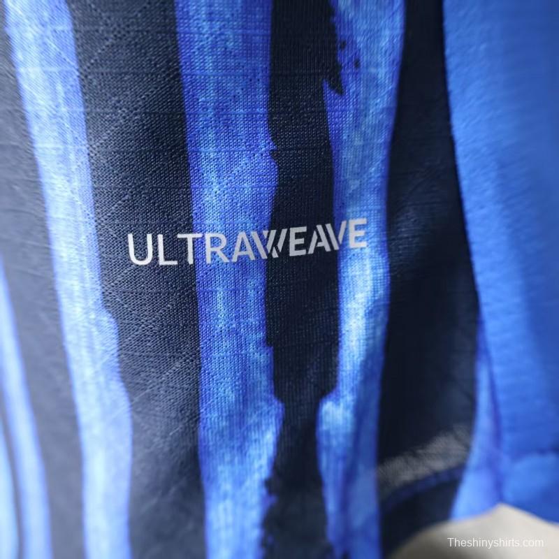 Player Version 25/26 Al Hilal Home Blue with Vertical Stripes Jersey