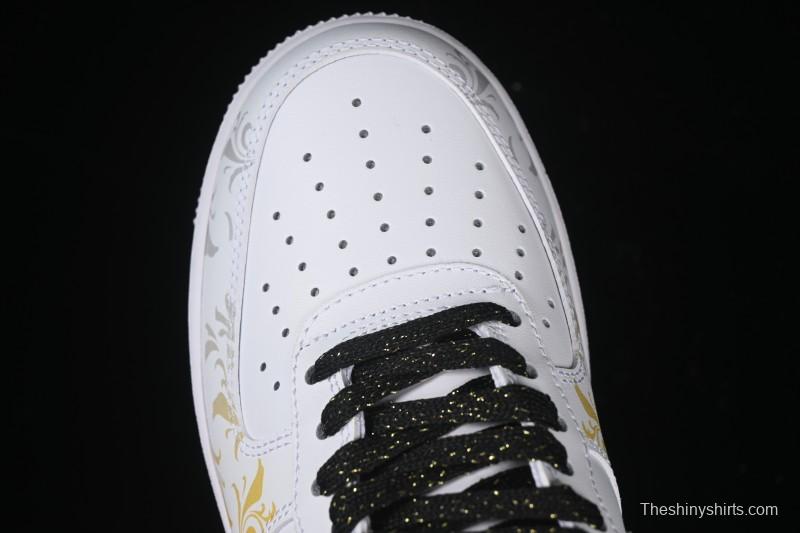 Nike Air Force 1'07 Low East Fence Drunk Chinese Style Gradient Yellow Low-Top Casual Sneakers - ZH0316-082