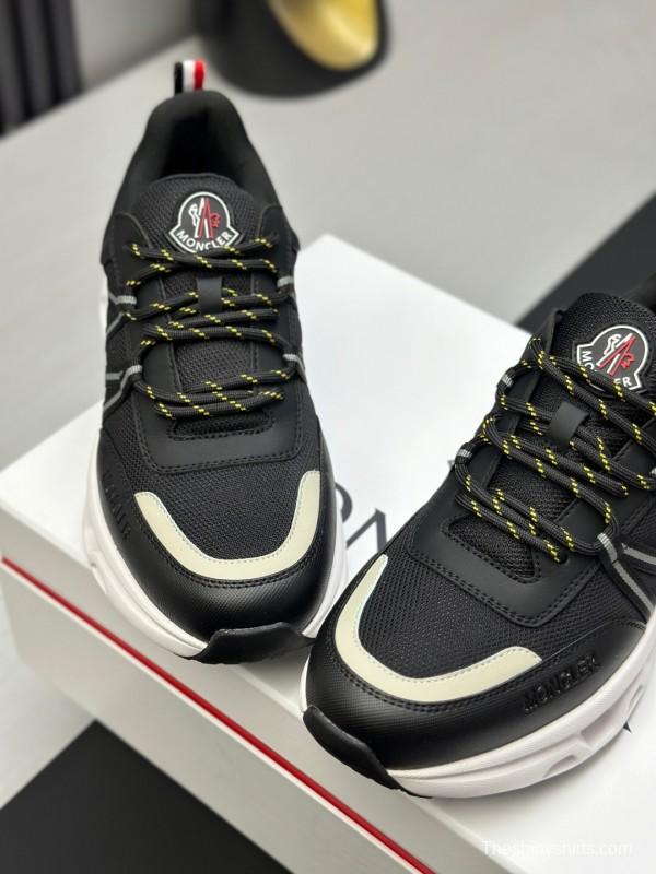 2025 Unisex Moncler Black Cordura Goretex Rubber Trailgrip GTX Trail Running Shoes KFY00390