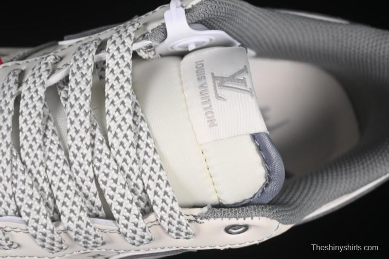 Nike Air Force 1 '07 Low LV Collaboration Light Gray Small Double Hook Casual Sneakers - YX5066-350