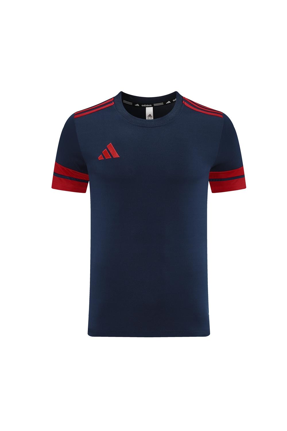 2025 Adidas Black/Red Short Sleeve Jersey+Shorts