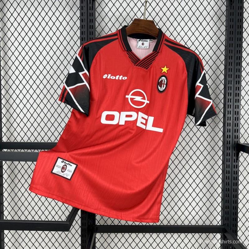 Retro 1998/99 AC Milan Away Red Jersey