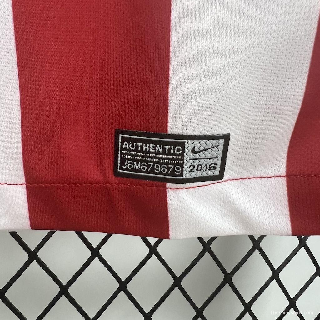 Retro 2016/17 Atletico Madrid Home Jersey