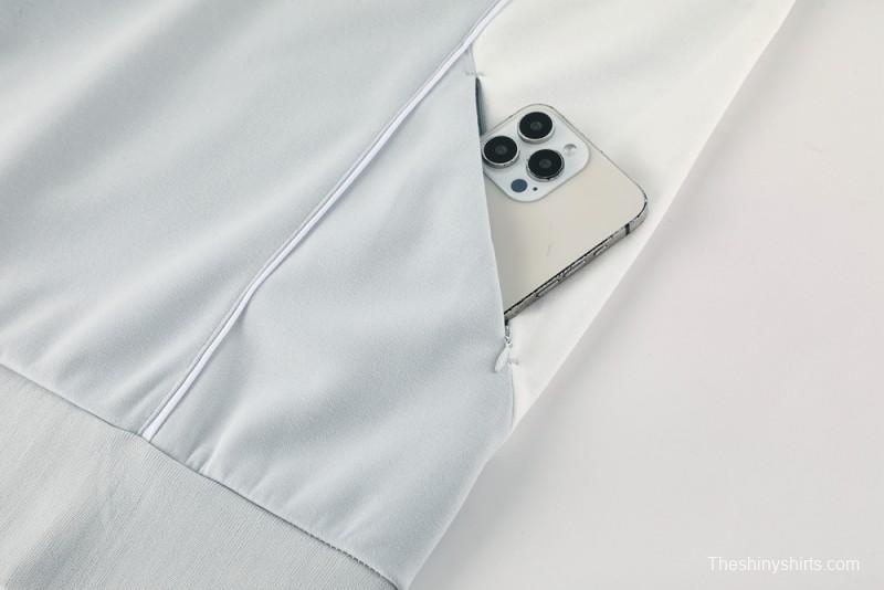 25/26 Real Madrid Hoodie Full Zipper Jacket + Long Pants