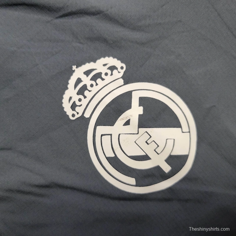 25/26 Real Madrid Jacket Grey Windbreaker