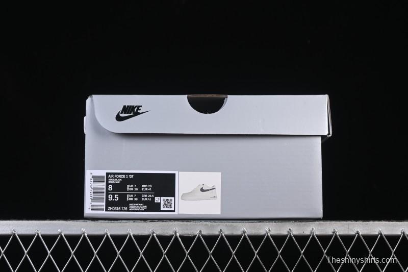 Nike Air Force 1 '07 Low Casual Sneakers in White Black - ZH0318-128