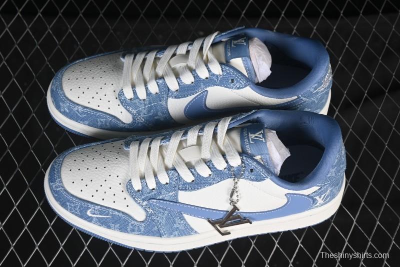 Nike Travis Scott x Fragment Design x Air Jordan 1 Low OG SP AJ1 Low-Top Casual Sneakers - SC0601-056