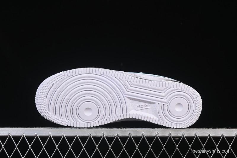 Nike Air Force 1'07 Low Grey Tune Era Hand-Painted Graffiti Casual Sneakers - LJ8822-202