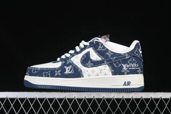 Nike Air Force 1 '07 Low LV Collaboration White Blue Casual Sneakers - YF9511-811