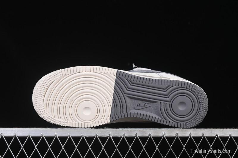 Nike Air Force 1'07 Low LV Collaboration Dual-Tone Gray Graffiti Casual Sneakers - CX5050-Y07