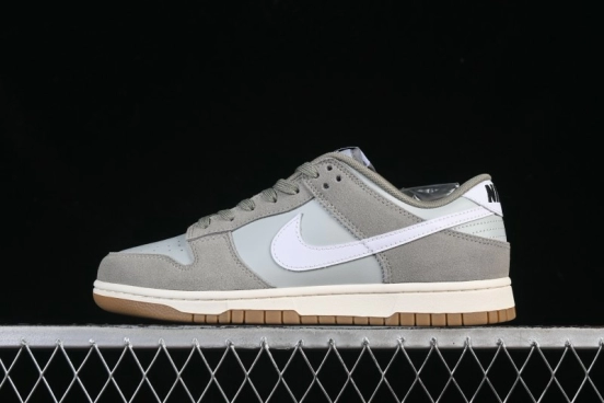 Nike SB Dunk Low Grey White Low-Top Casual Skate Shoes - IB6399-002