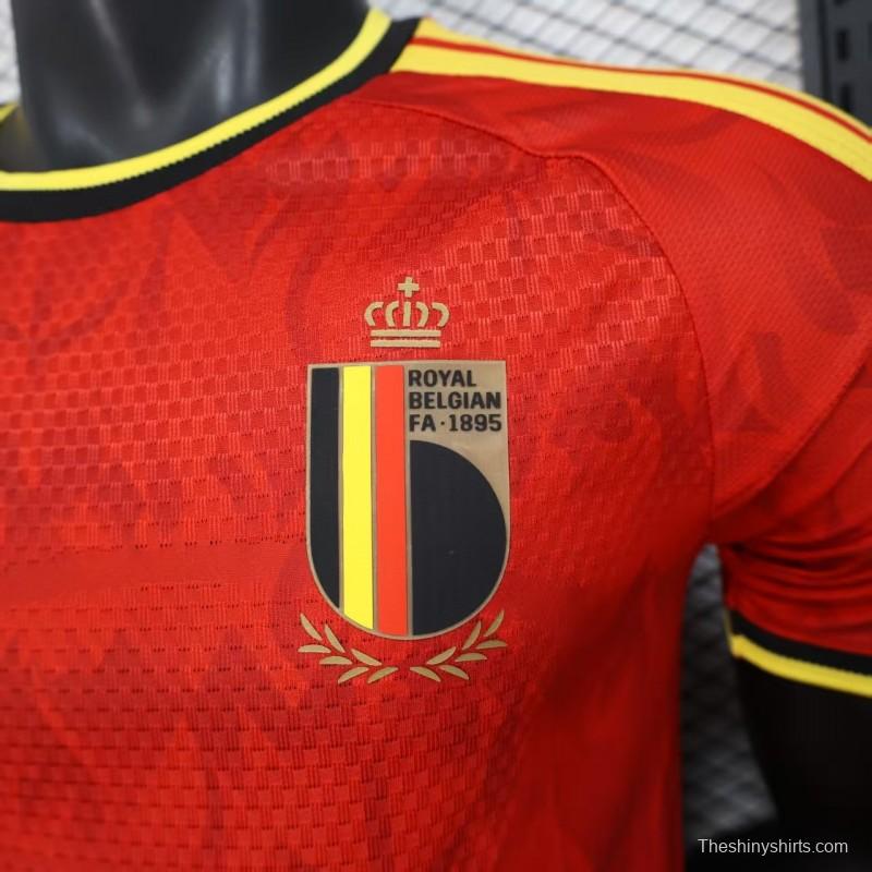 Player Version 2025 Belgium Home Jersey