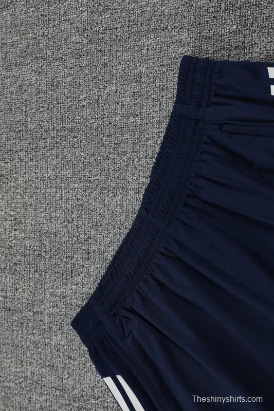 25/26 Real Madrid Navy Short Sleeve Jersey+Shorts