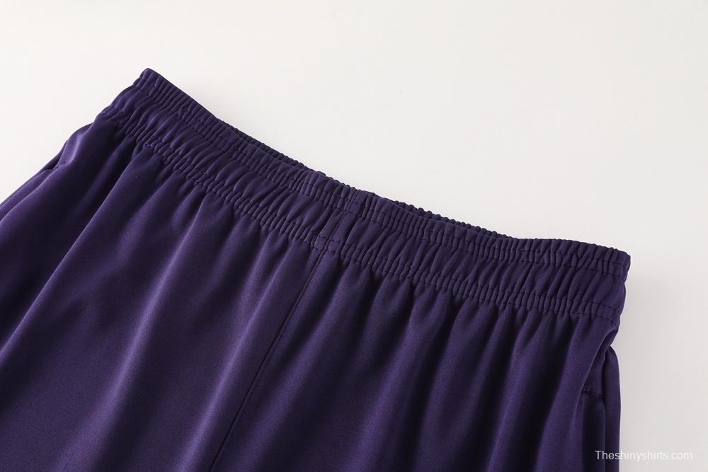 2025 England Purple Half Zipper Jacket+Long Pants