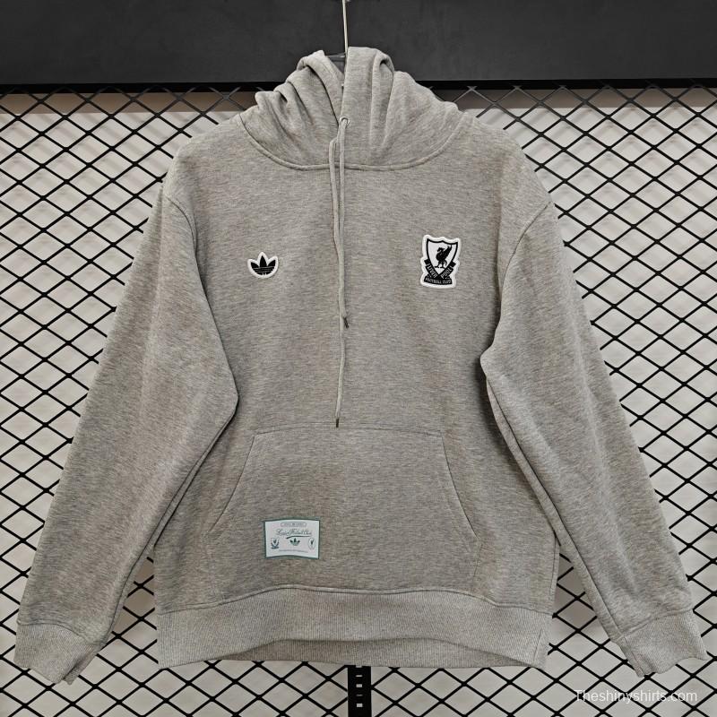 25/26 Liverpool Embroidered LogoHoodie 7 Colors