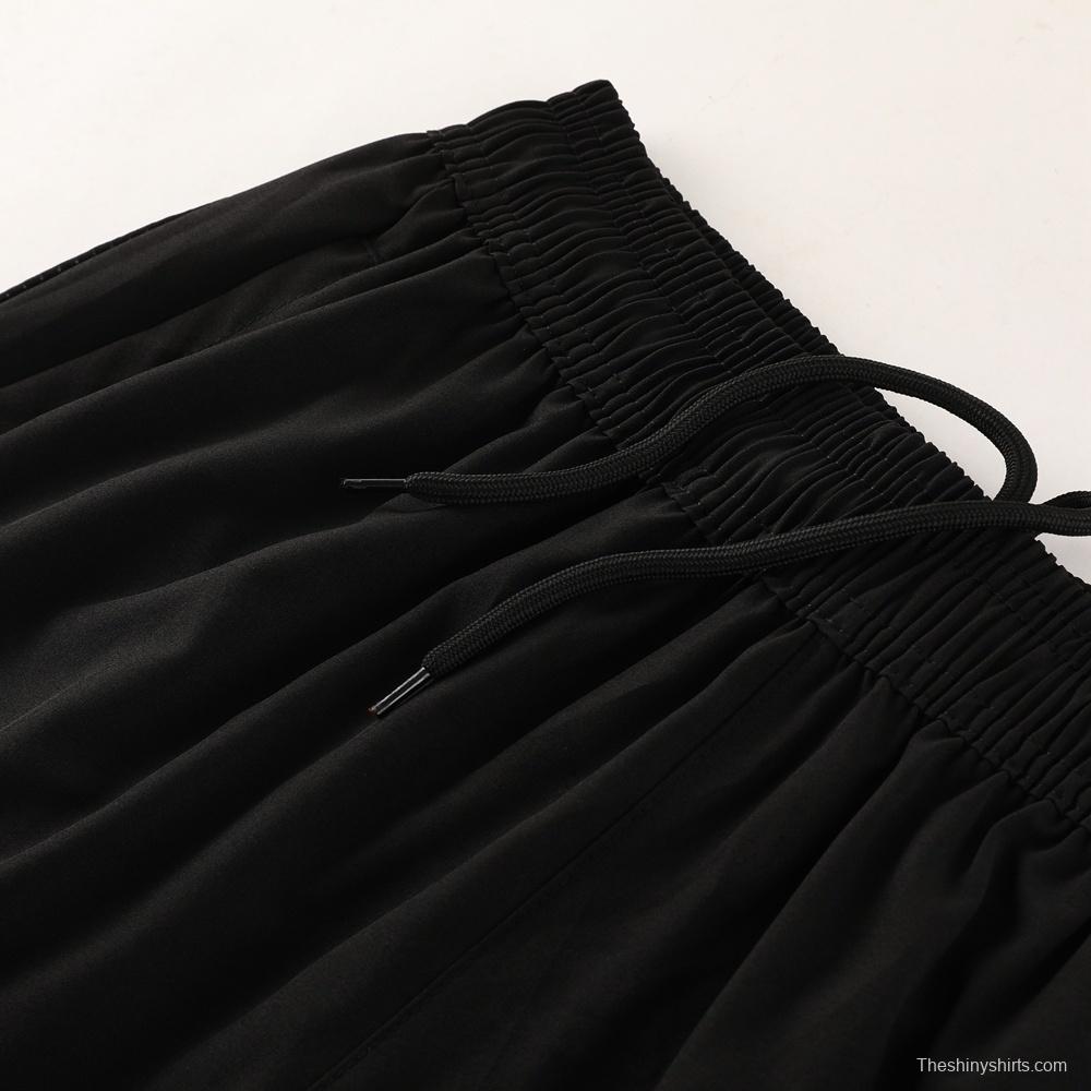 2025 Adidas Black White Half Zipper Jacket+Long Pants S-2XL