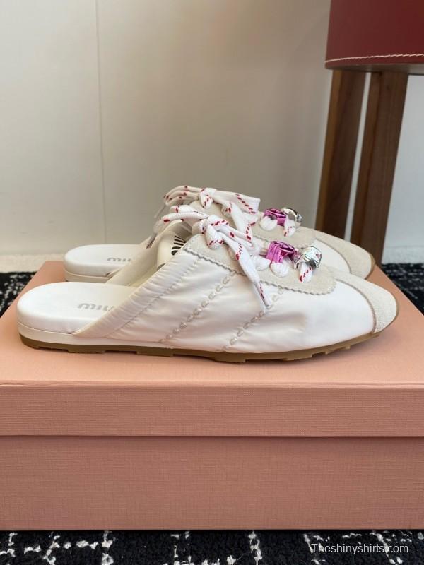 MiuMiu 2025 SS Early Spring Slip-On Trainer Loafer - KFY00295