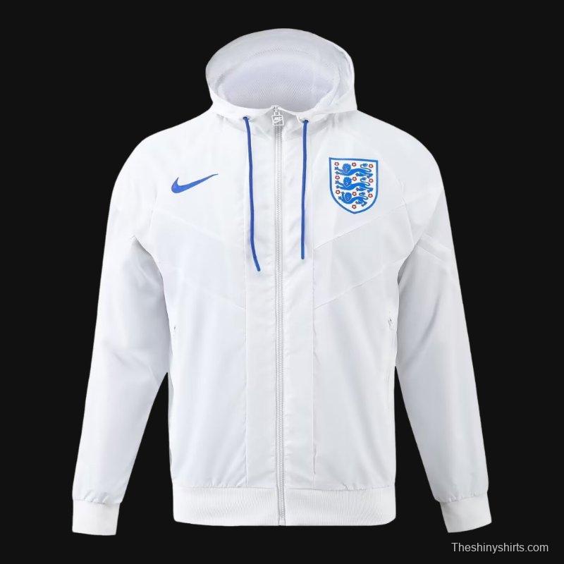 2024 England White Windbreaker