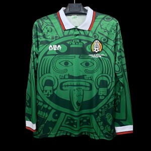 Retro 1998 Mexico Home Long Sleeve Jersey