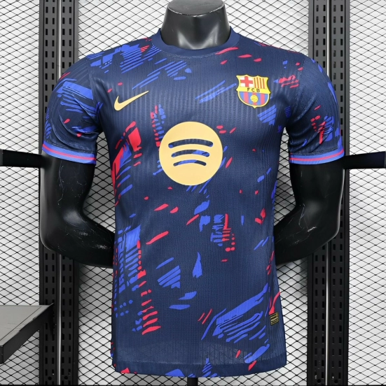 Player Version 25/26 FC Barcelona Navy Blue with Spotify Sponsor Jersey