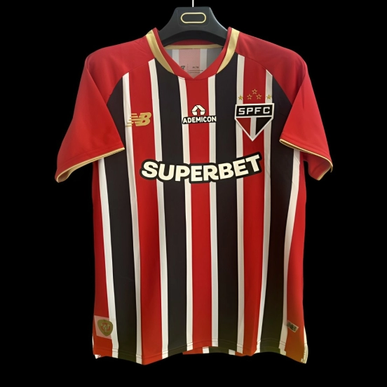 25/26 Sao Paulo Home Jeresy With Full Sponsors