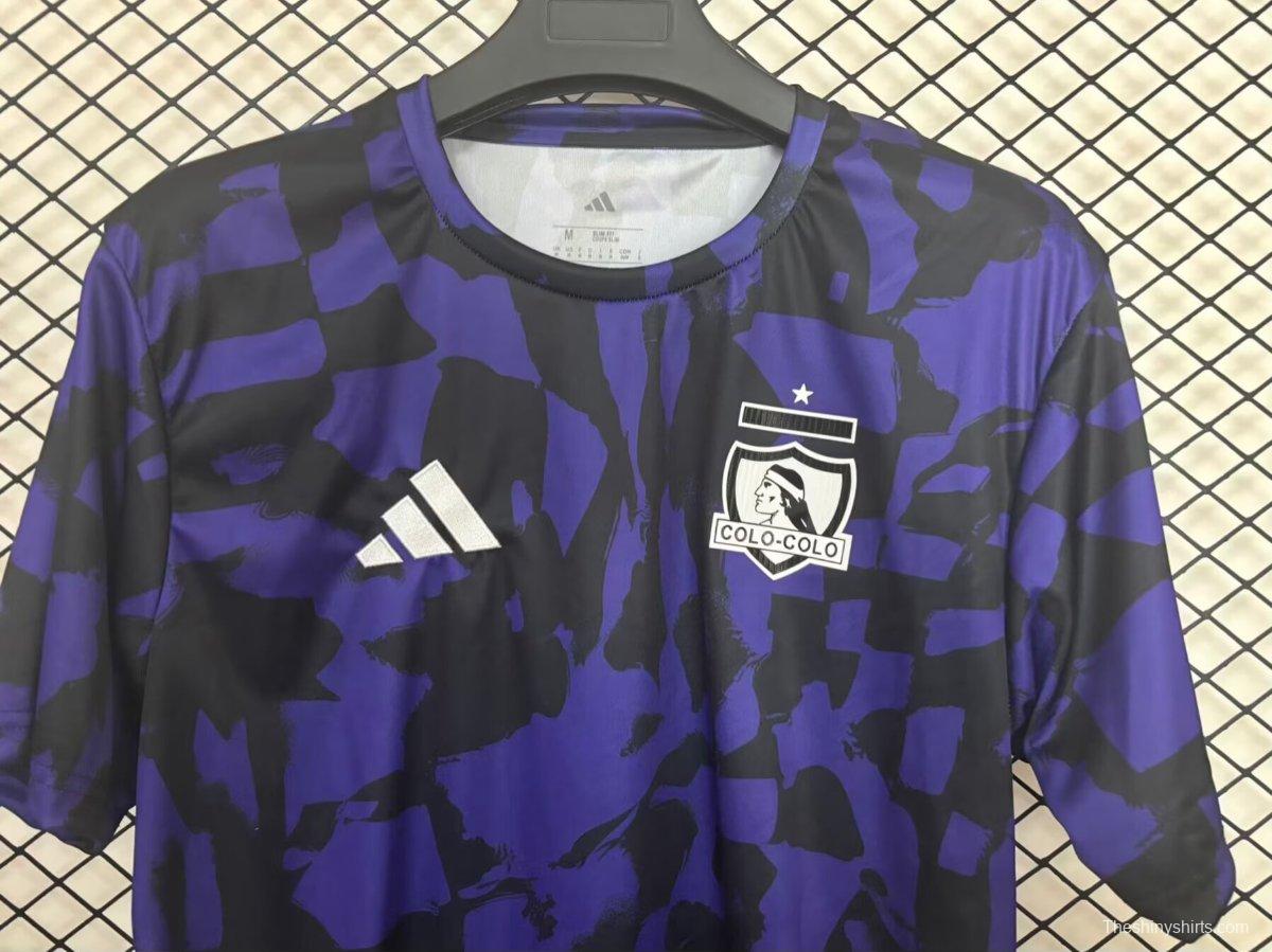 25/26 Colo-Colo Purple with Camouflage Pattern Pre-Match Jersey
