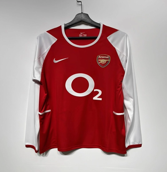 Retro 02/04 Arsenal Home Long Sleeve Jersey